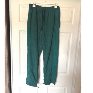 Puma x Liberty London Green Monogram Snap‎ Side Track Pants Womens Size S